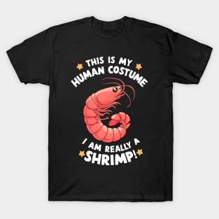 This is my Human Costume Funny Halloween Shrimp T-Shirt